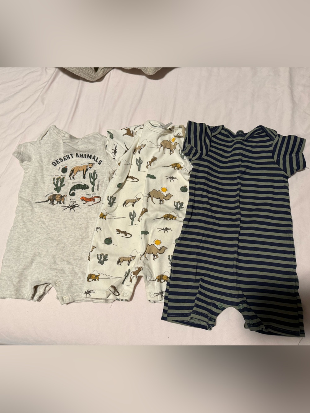 6-9mo boys romper bundle